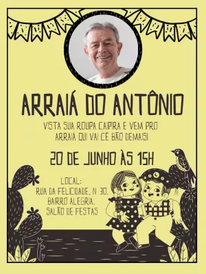 Invitación de Festa Junina – Estático – Gley Leobas