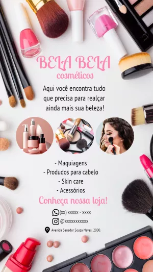 Flyer de Cosméticos e Beleza para Editar Online