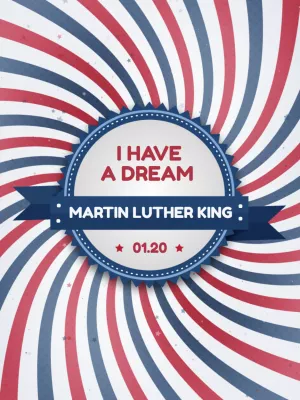 MLK Day Commemorative Post Template to Edit Online