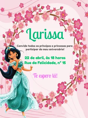 Invitación de cumpleaños Princesas – Estático – Pedro Henrique