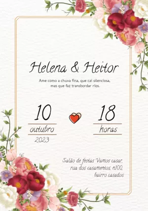 婚礼邀请函 – 静态 – Beatriz Lopes dos Anjos