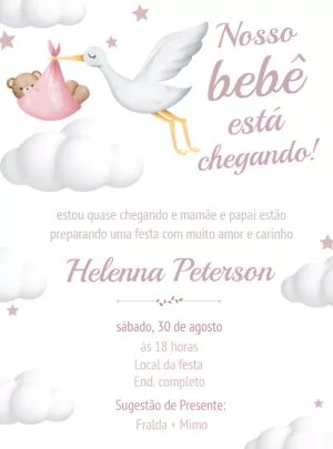 Invito baby shower – Statico – Decore Arte