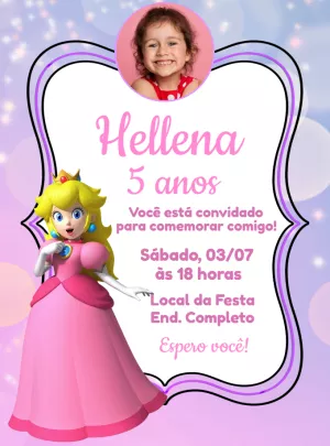 Invitación de cumpleaños Princesas – Estático – Decore Arte