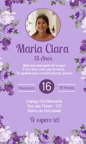 Quinceañera Invitation – Static – Convites Personalizados