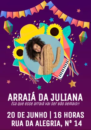 Invitación de Festa Junina – Estático – João Victor Santos do Nascimento
