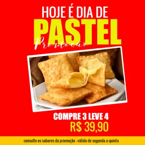 Arte Editável para Promoção de Pastelaria | Crie seu Post
