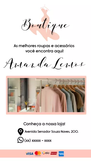 Flyer de Boutique Elegante para Editar Online
