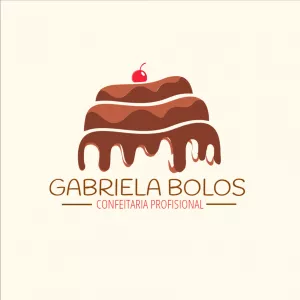 Logo Editável de Confeitaria com Bolo para Personalizar