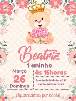 Invitación de cumpleaños Princesas – Estático – Pedro Henrique