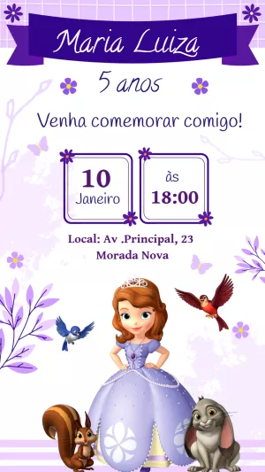 Invito di compleanno Principesse – Statico – Felicity Artes