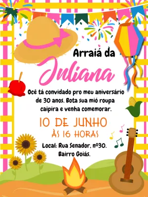 Festa-Junina-Einladung – Statisch – Gley Leobas