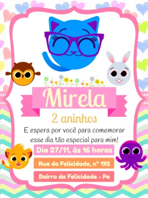 Invitación de cumpleaños Bolofofos – Estático – Pedro Henrique