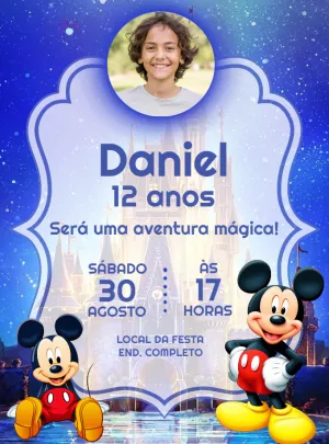 Mickey Mouse Birthday Invitation – Static – Jonathan Fiuza
