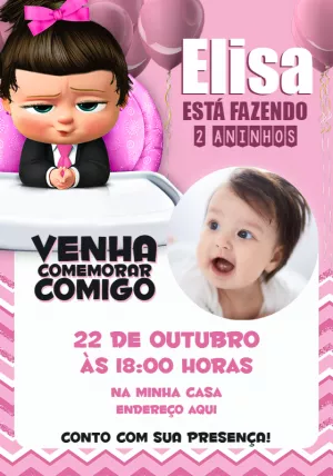 Convite A Poderosa Chefinha com Foto para Editar Online