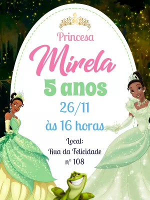 Invitación de cumpleaños Princesas – Estático – Pedro Henrique