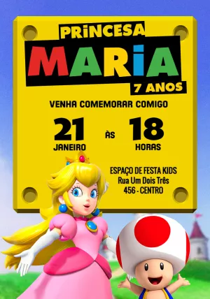 Invitación de cumpleaños Princesas – Estático – Jotta