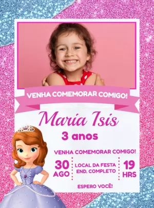 Invitación de cumpleaños Princesas – Estático – Jonathan Fiuza