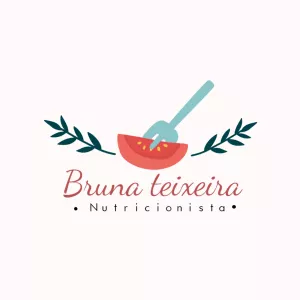Logo Nutricionista com Elementos Saudáveis para Editar Online