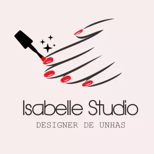 Logo Manicure com Mão e Esmalte para Editar Online