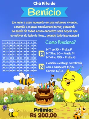 Babyparty-Tombola – Statisch – Pedro Henrique