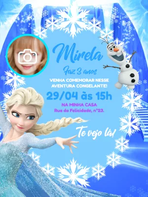 Frozen Birthday Invitation – Static – Pedro Henrique
