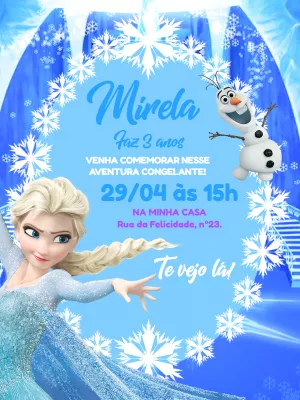 Frozen Birthday Invitation – Static – Pedro Henrique