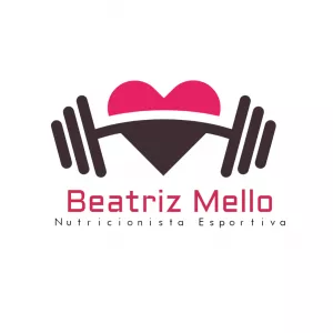 Logo Nutricionista Esportiva com Halteres para Editar