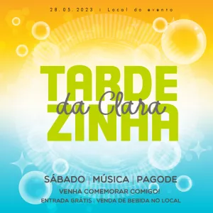 Convite de Aniversário Tardezinha Editável Online com Pagode