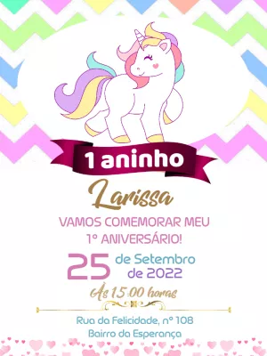 独角兽生日邀请函 – 静态 – Pedro Henrique