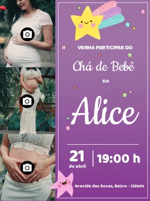 Invito baby shower – Statico – Wolf Designer
