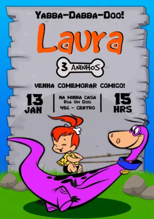 Invitación de cumpleaños Dinosaurio – Estático – Jotta