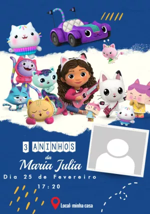 Invitación de cumpleaños La casa de muñecas de Gabby – Estático – Ruan Carlos