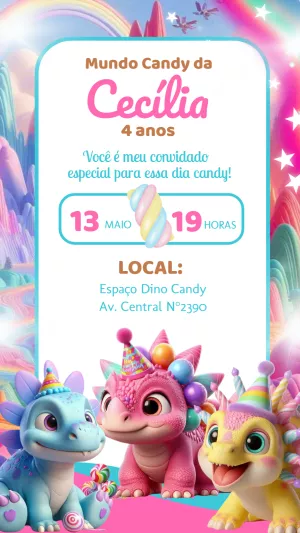 Invitación de cumpleaños Dinosaurio – Estático – Felicity Artes