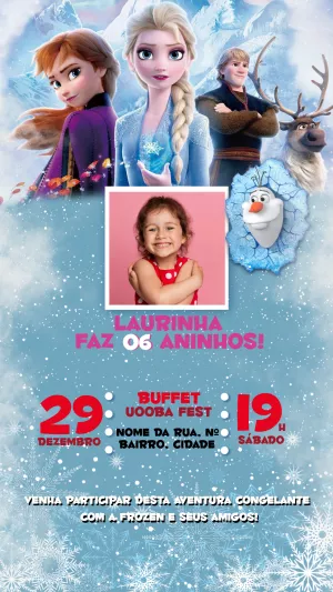 Frozen Birthday Invitation – Static – Fellipe Porto Pedregal
