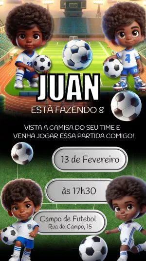 Soccer Birthday Invitation – Static – Felicity Artes