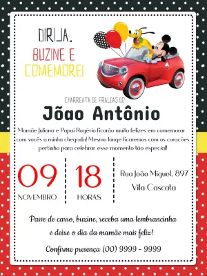 Mickey Mouse Birthday Invitation – Static – Breezy