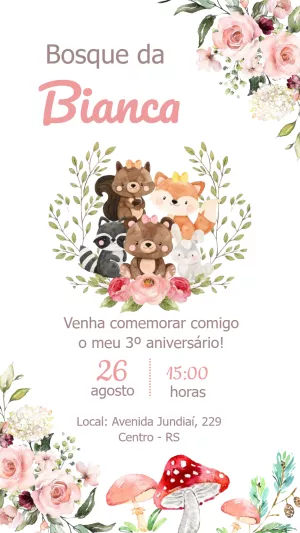 Animals Birthday Invitation – Static – Felicity Artes
