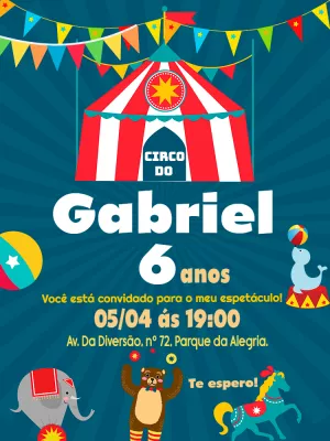 Animals Birthday Invitation – Static – Mimo Digital
