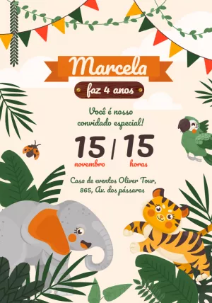 Safari Birthday Invitation – Static – Tay