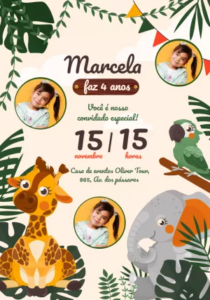 Safari Birthday Invitation – Static – Tay