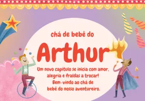 Invito baby shower – Statico – Beatriz Lopes dos Anjos