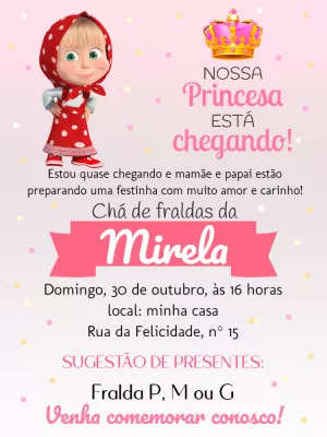 Invito baby shower – Statico – Pedro Henrique