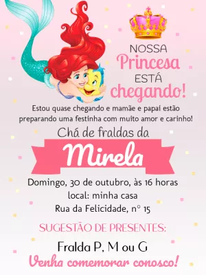 Invito baby shower – Statico – Pedro Henrique