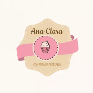 Logo Editável para Confeitaria e Doces para Personalizar