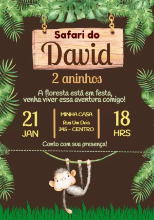 Safari Birthday Invitation – Static – Jotta