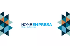 Cartão de Visita Geométrico e Moderno para Editar Online