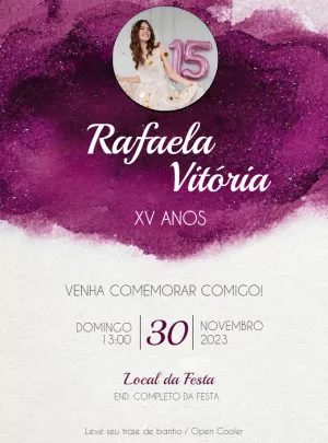Quinceañera Invitation – Static – Renata Designer