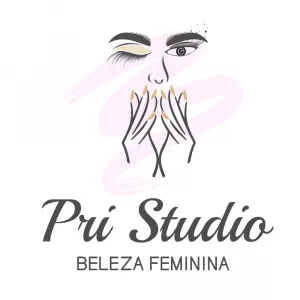 Logo Manicure e Estética com Rosto Feminino para Editar