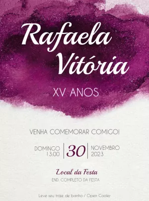 Quinceañera Invitation – Static – Renata Designer