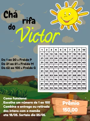 Babyparty-Tombola – Statisch – Victor designer